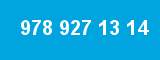 978 927 13 14 978 927 13 14